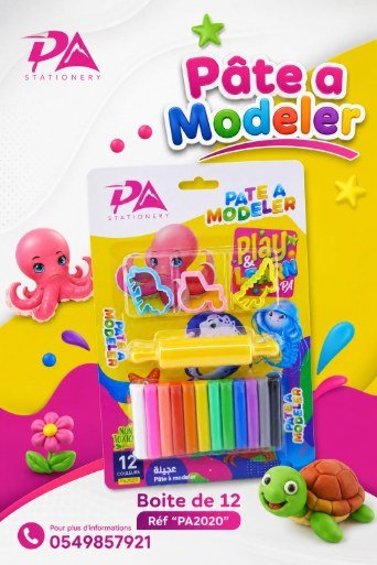 Pâte à modeler + accessoires PA2020