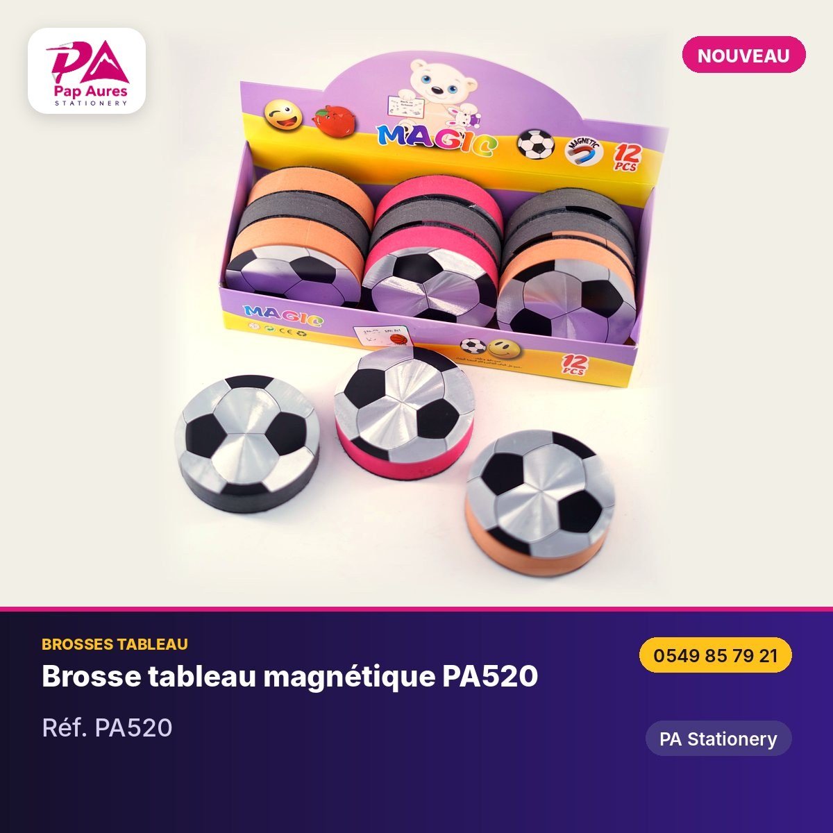 Brosse tableau magnétique PA520 — PA Stationery