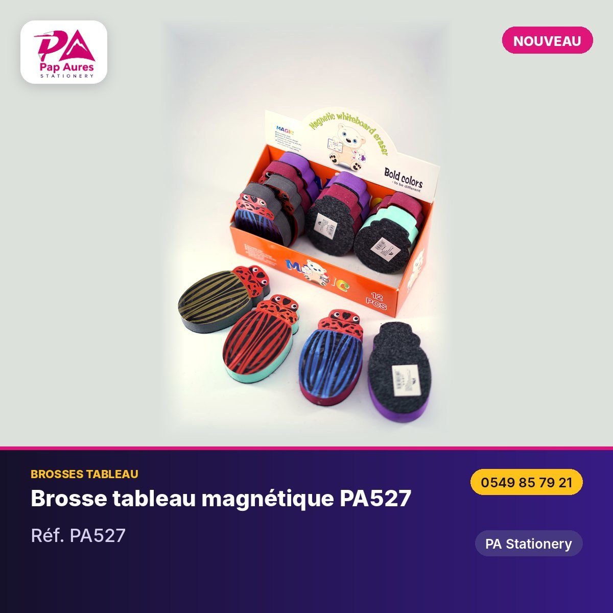 Brosse tableau magnétique PA527 — PA Stationery