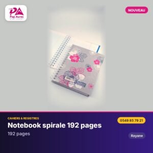 Notebook spirale 192 pages – PA Stationery