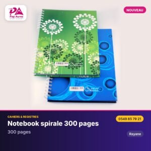 Notebook spirale 300 pages – PA Stationery