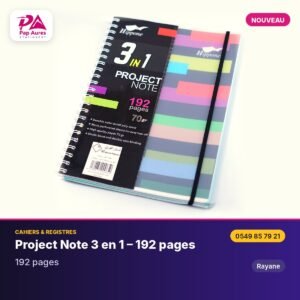 Project Note 3 en 1 – 192 pages – PA Stationery