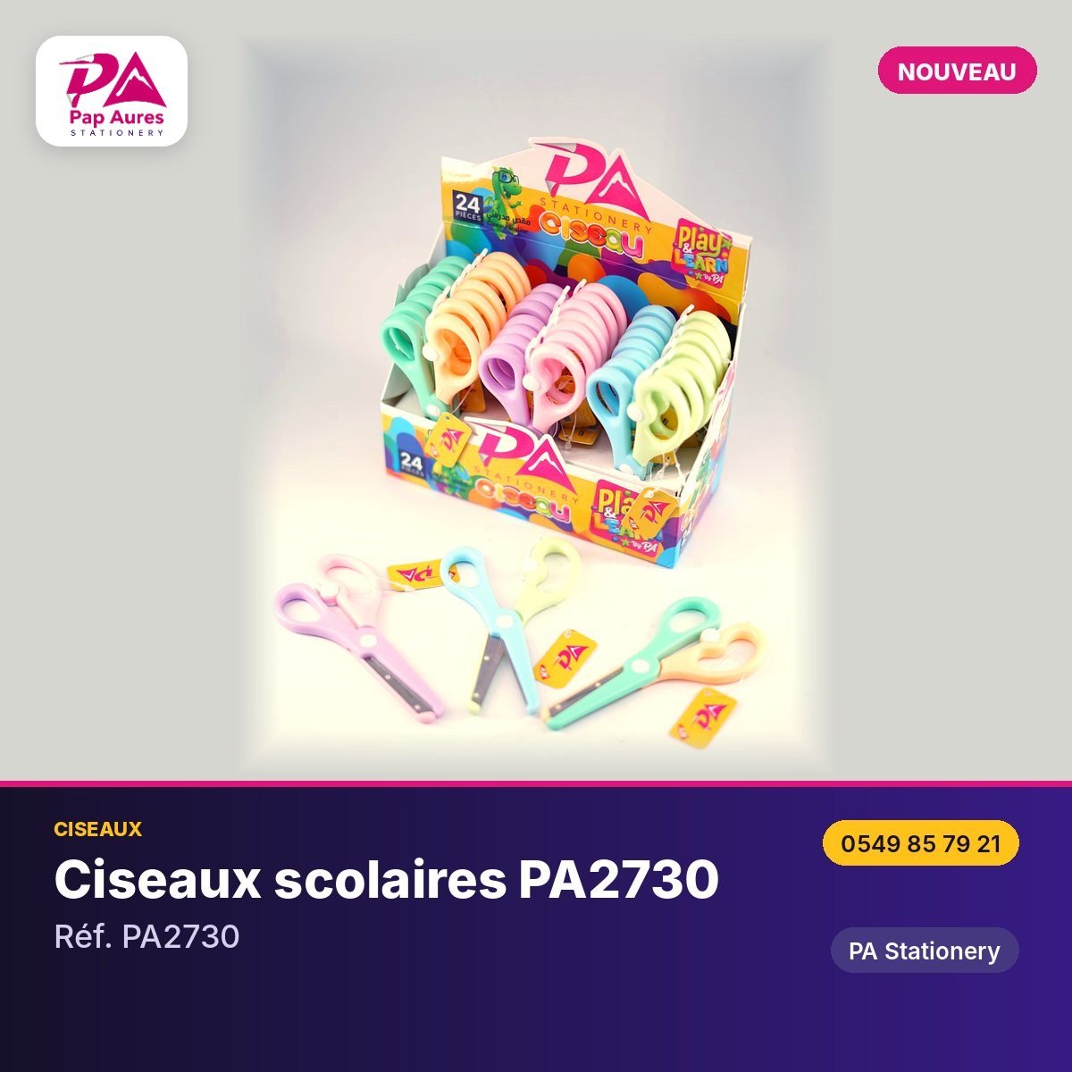 Ciseaux scolaires PA2730 — PA Stationery