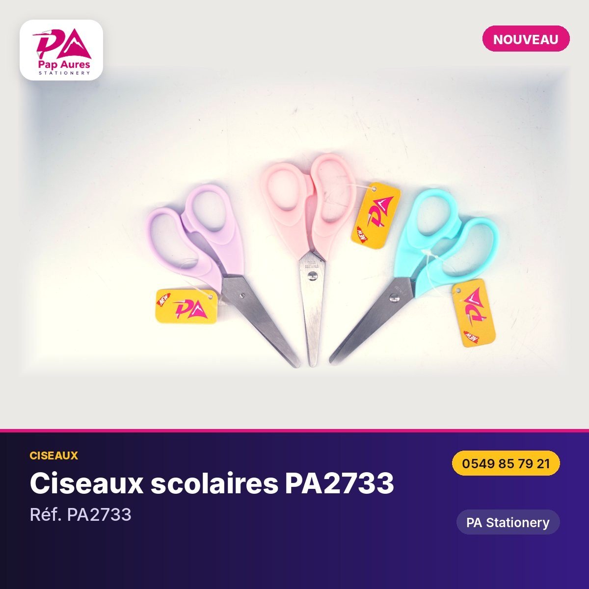 Ciseaux scolaires PA2733 — PA Stationery