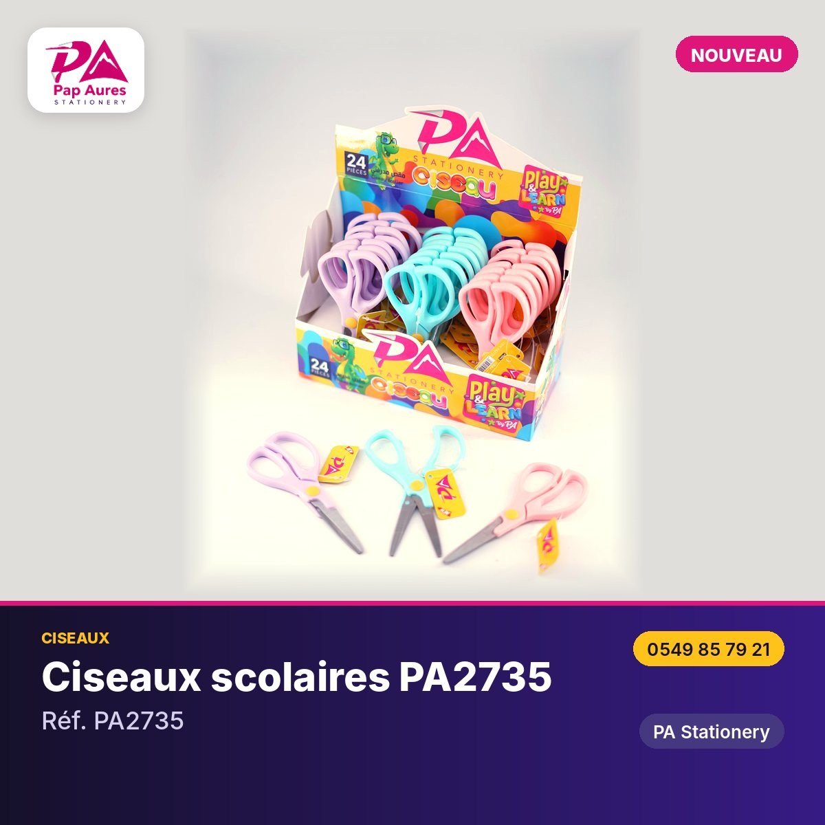 Ciseaux scolaires PA2735 — PA Stationery