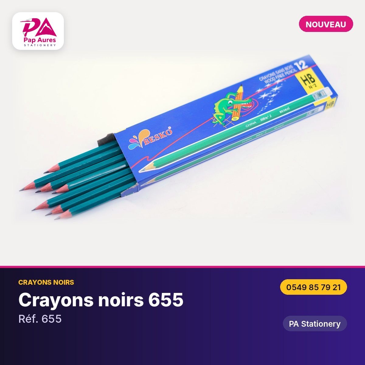 Crayons noirs 655 — PA Stationery