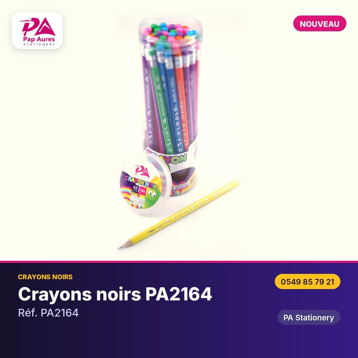 Crayons noirs PA2164 — PA Stationery