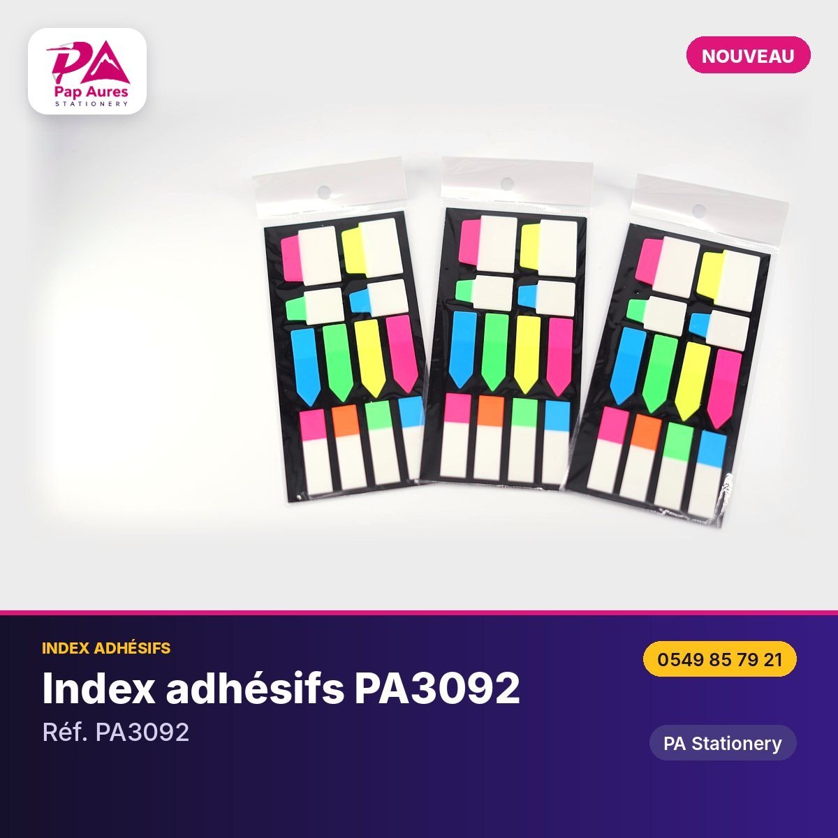 Index adhésifs PA3092 — PA Stationery