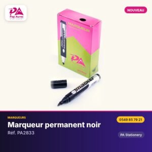 Marqueur permanent noir – PA Stationery