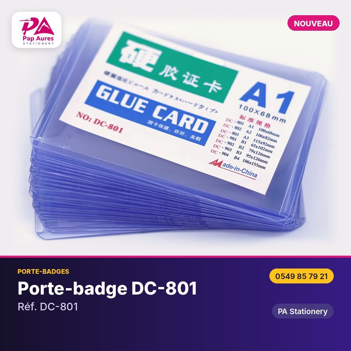 Porte-badge DC-801 — PA Stationery
